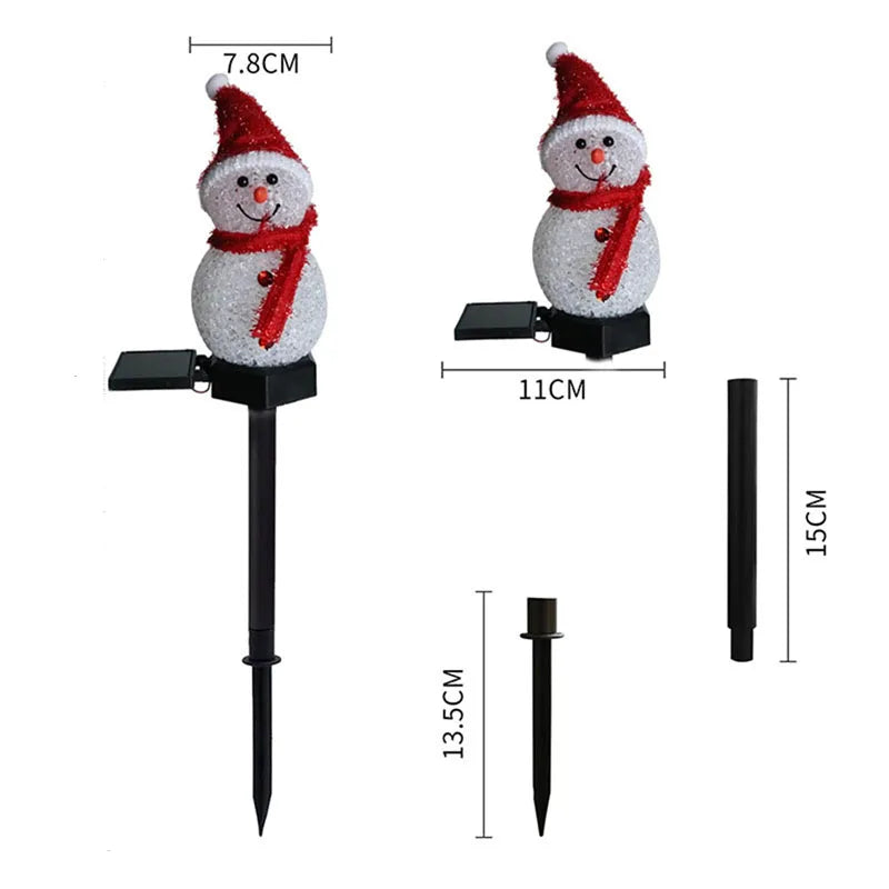 Christmas Decorations Light Solar Light Snowman